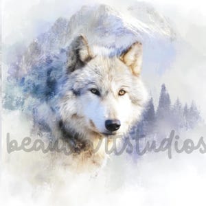 Wolf png sublimation digital design download Wreath sign wind spinner cutting board shadow box png image