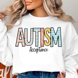 Autism Acceptance Sublimation Download PNG Instant Digital Printable Art Template File Sublimate Autism Design PNG Autism Mom Sublimation
