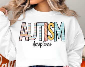 Autism Acceptance Sublimation Download PNG Instant Digital Printable Art Template File Sublimate Autism Design PNG Autism Mom Sublimation