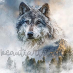 Wolf png sublimation digital design download Wreath sign wind spinner cutting board shadow box png image