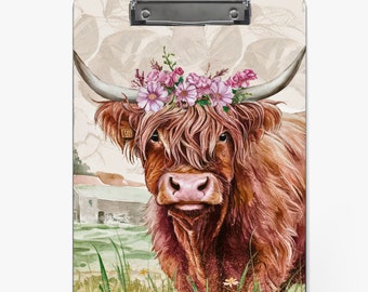 Highland Cow Urklipp Sublimeringsdesign PNG Digital Nedladdningsfiler För Sublimate 9.1W x 12.6H Mallfil Western Cow Lovers Gåva