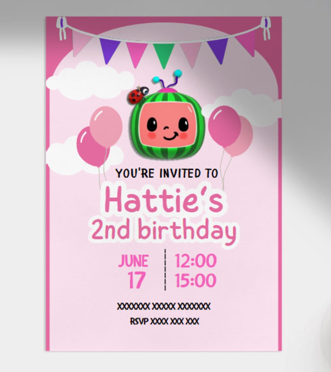 Personalised Birthday Invitations Etsy