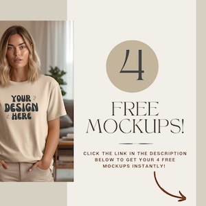 Female Model Gym Bella Canvas 3001 T-Shirt Mockup | Fitness Model White T-Shirt | Gym Model Mockup | Gildan Mockup | Workout Shirt | POD image 5