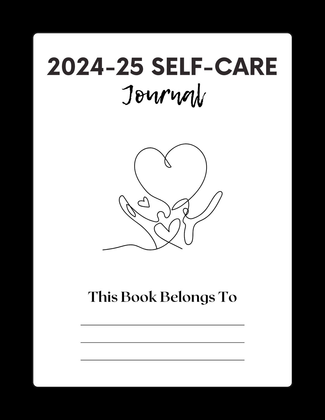 Editable 2024-2025 Self Care Journal Template Digital Planner Download ...