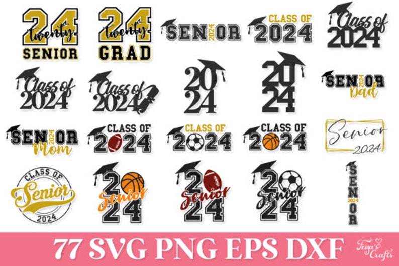Senior Class of 2024 SVG Bundle - Etsy
