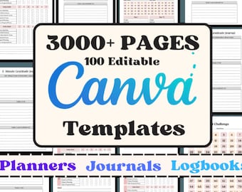 100 Editable Canva Planners Templates