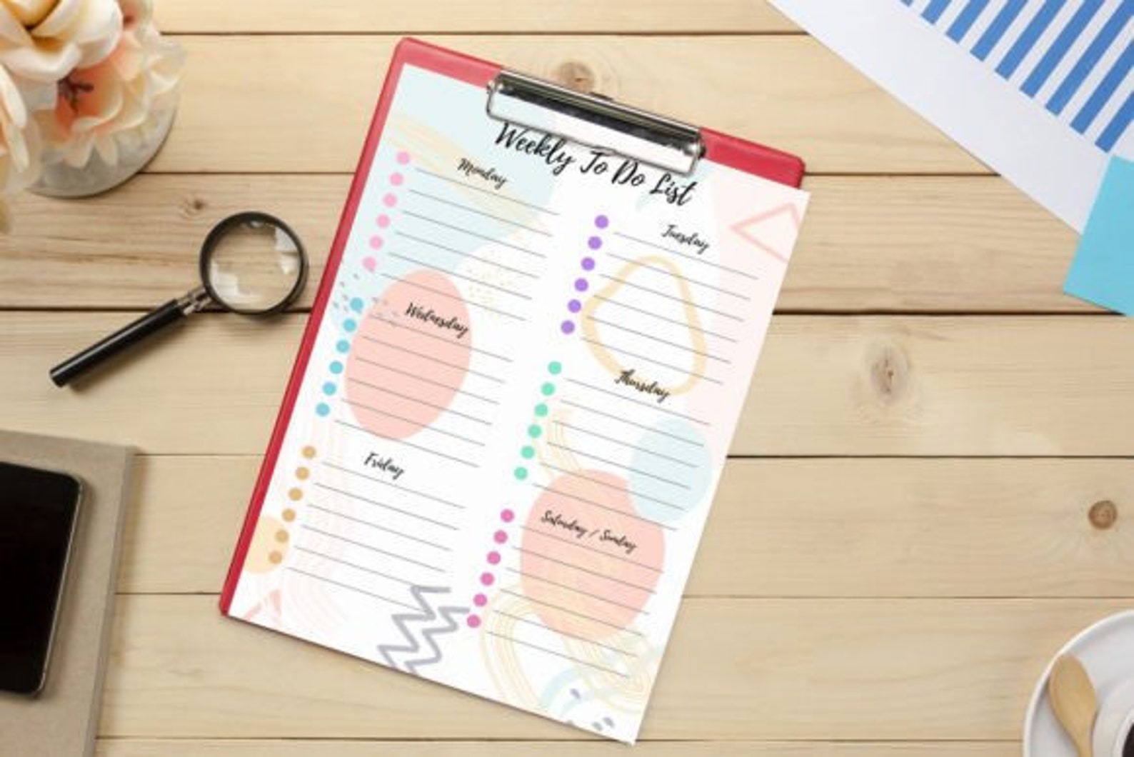 Weekly Task List Template Printable PDF - Etsy