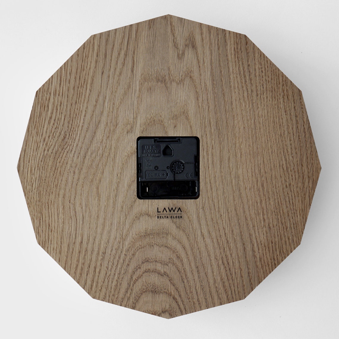Delta Clock Oak • Minimalist Wooden Wall Clock • Modern Home Design ...