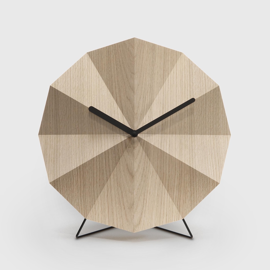 Delta Clock Stand • Modern Home Design • Office Decor - Etsy