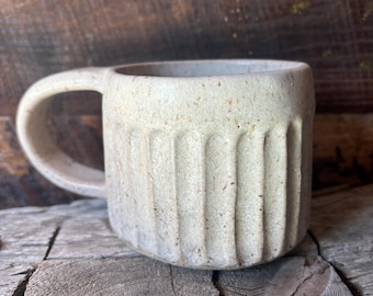 Handmade Rustic White Ceramic Mug in Speckled Clay No. 2