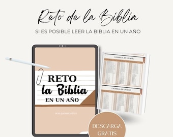 Ebook The Bible in a Year, Study Guide, Bible Guide, Christian Design, Verses, Religious Phrases, Christian Guide, Canva, Editable