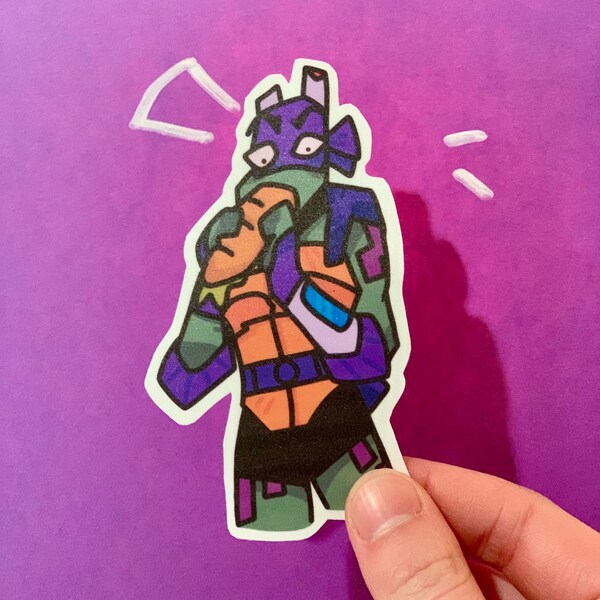 Sticker Rottmnt|Donatello|Mat|Imperméable|Dingo petit gars