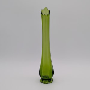 L.E. Smith Bud Vase Avocado Green