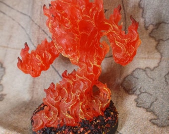 Fire Elemental (large) Hand Painted D&D/Pathfinder/TTRPG miniature (Reaper Bones)