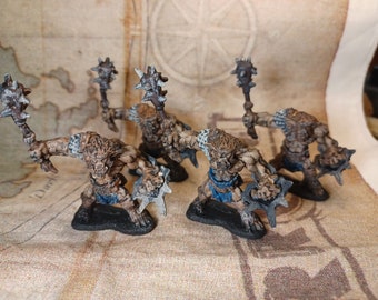 Bug Bear gang (set of 4) -- Hand Painted D&D/Pathfinder/TTRPG miniature (Reaper Bones)