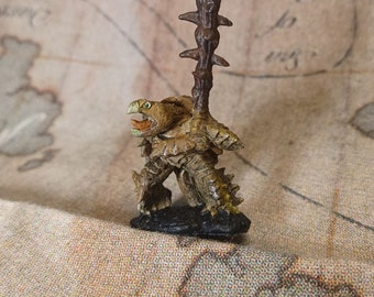 Tortle / Turtle Folk  (great club) - Hand Painted D&D/Pathfinder/TTRPG miniature (Reaper Bones)