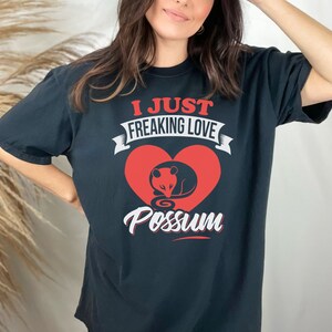 I Just Freakin Love Possum Vintage Shirt, Retro Opossum Lover Tshirt, Funny Possum Tee, Distressed Cotton Unisex Tee, Possum Gifts
