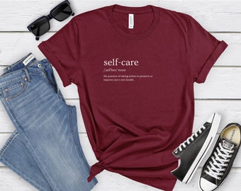 Self Care Unisex Shirt, Mental Health Shirt, Anxiety Shirt, Trending Self-Care, Health and Wellness Shirt, Gift for Her