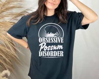 Obsessive Opossum Disorder Vintage Shirt, Retro Opossum Lover Tshirt, lustiges Opossum T-Shirt, Distressed Cotton Unisex T-Shirt, Opossum Geschenke