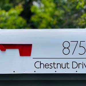 Custom Mailbox Decal | Mailbox Numbers | Street Address Vinyl Decal | House Number Decal | Personalized | Housewarming Gift | Curb Appeal