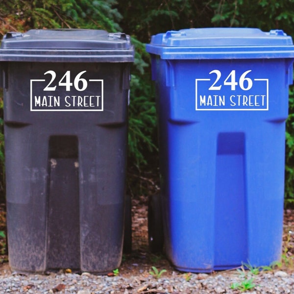 Waterproof Trash Can Decal Etsy