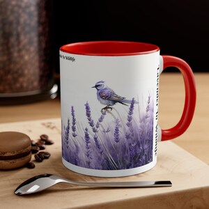 Lavender In Wildlife Mug, Accent Coffee Mug, 11oz
