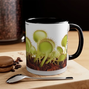 Venus Flytrap Flower Mug - Fascinating Botanical Design, Perfect for Coffee Lovers, Microwave & Dishwasher Safe, Unique Gift Idea