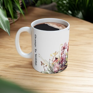 Orchid In Wildlife Mug, Ceramic Mug 11oz