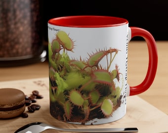 Caneca de cerâmica Venus Flytrap – Presente para amantes de plantas botânicas