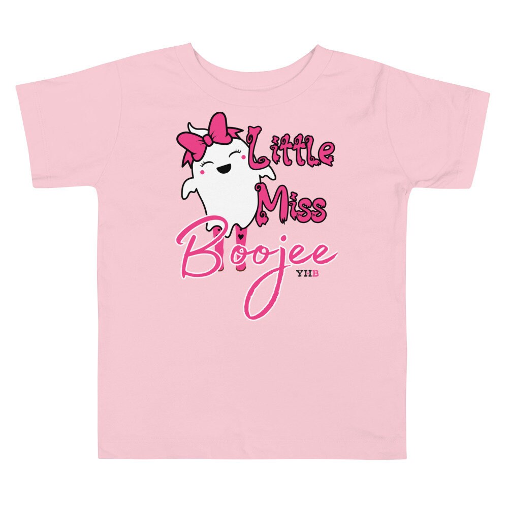 Little Miss Boojee Toddler Short Sleeve Tee, Halloween Shirt, Western T