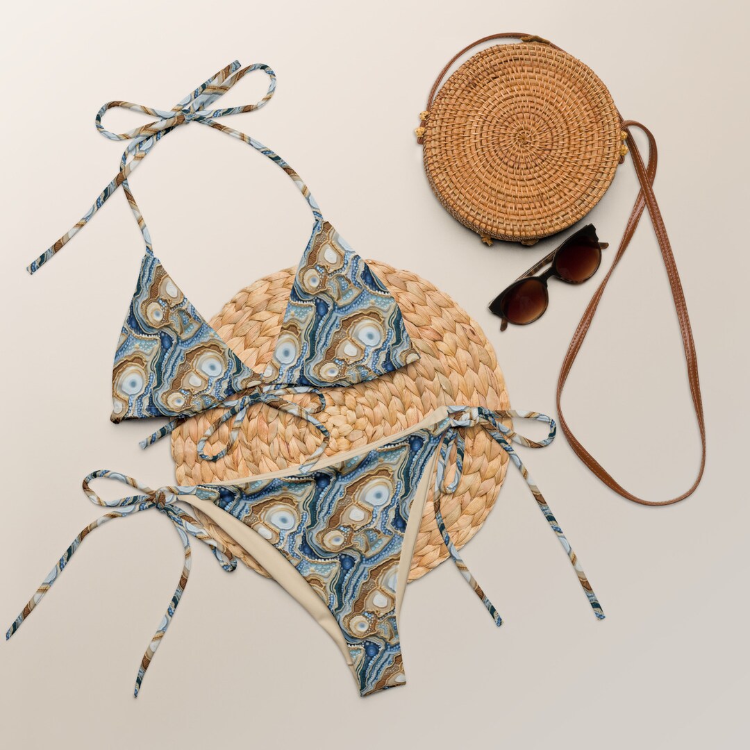 Western String Bikini, Boho Bikini, Women's Swimwear, Women's Clothing