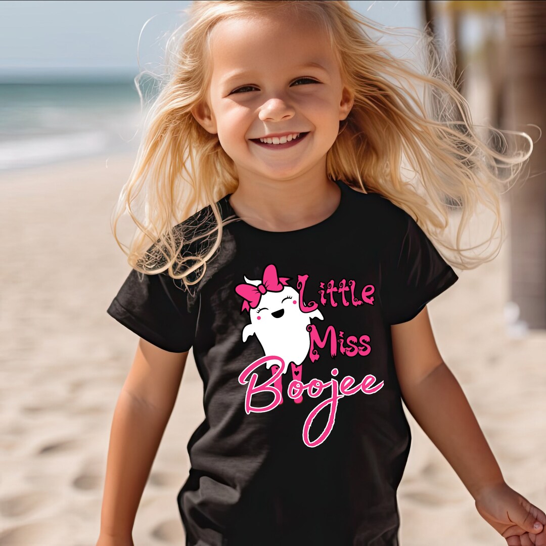 Little Miss Boojee Toddler Short Sleeve Tee, Halloween Shirt, Western T