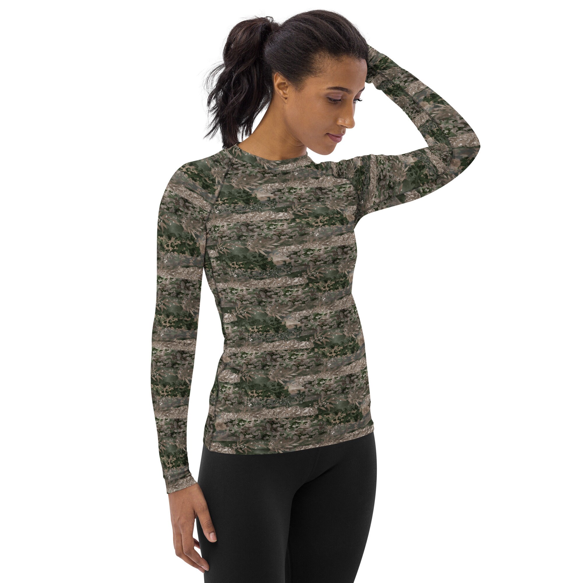 Camouflage Rash Guard, Hunting Rash Guard, Fishing Rash Guard, Surfing ...
