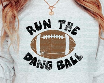 Run the Dang Ball voetbalontwerp, Game Day-shirt (digitale download)