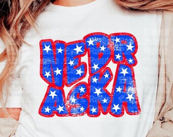 Nebraska 4th of July Shirt Design, Patriotic PNG (Digital Download)