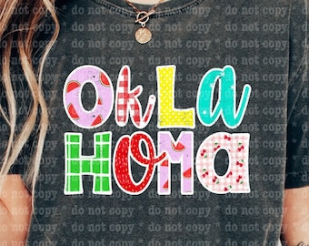 Oklahoma shirt png eps, Oklahoma picknick png, Oklahoma shirt sublimatie DTG DTF digitale download