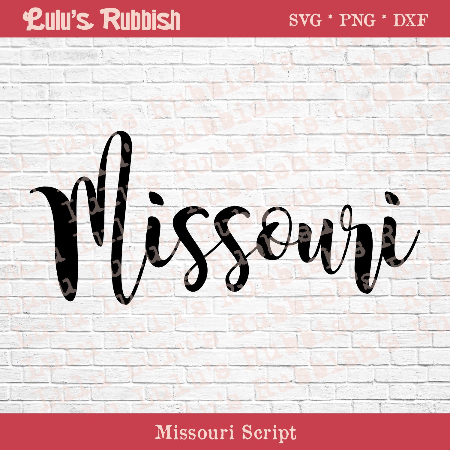 Missouri Script Png Dxf Svg, Missouri Shirt Sublimation DTG DTF Digital ...