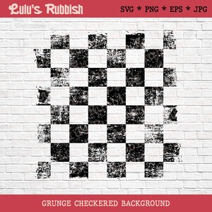 Grunge Checkered Block SVG, Distressed Texture Clipart (digital ...
