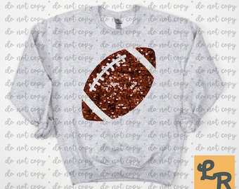 Football in Faux Sequin digital download, PNG Design Digital Download, football png