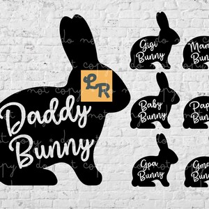 Baby Bunny Digital Download svg, png, dxf, eps, Easter Bunny, Rabbit, Bunny Family DOWNLOADS