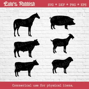 Show Animal Bundle digital art, Show Pig svg, Show Cow Show Steer Show Heifer Show Goat Show Sheep svg png,  Farm Animals svg png Clipart