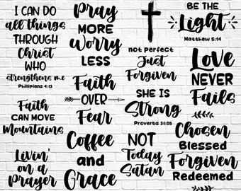 Christliches Bundle SVG, Glaube Bundle SVG, Gott SVG, Jesus svg, Religiöses SVG, Bibel-Vers-Bundle, Cricut Cut-Dateien, SVG-Dateien Cricut Silhouette
