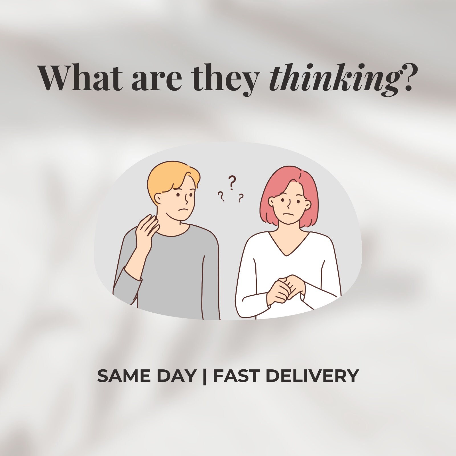 What is He Thinking What Are They Thinking Same Day - Etsy