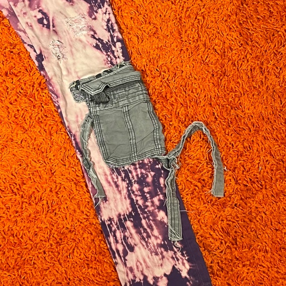 Custom Dyed and Altered Levis Pink & Purple (31x3… - image 2