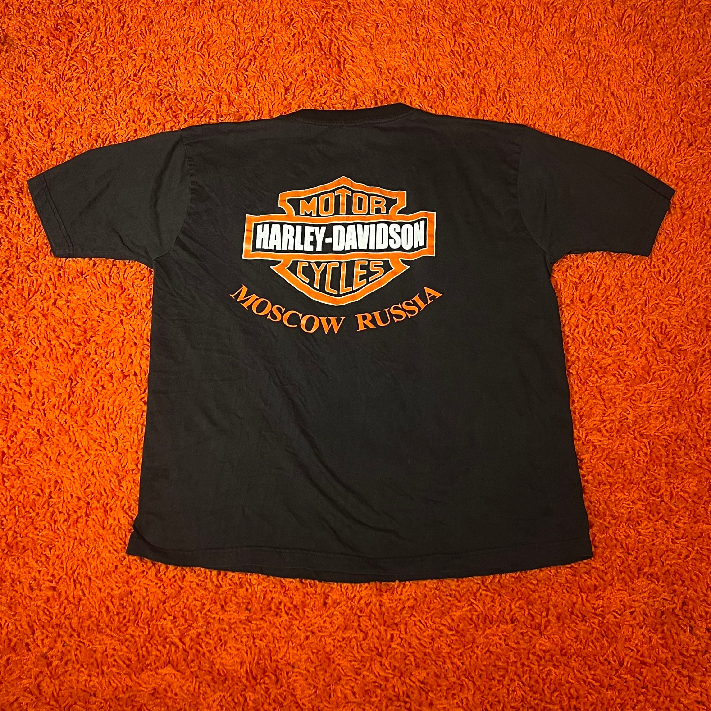 Moscow Russia Harley Davidson Vintage Shirt medium - Etsy