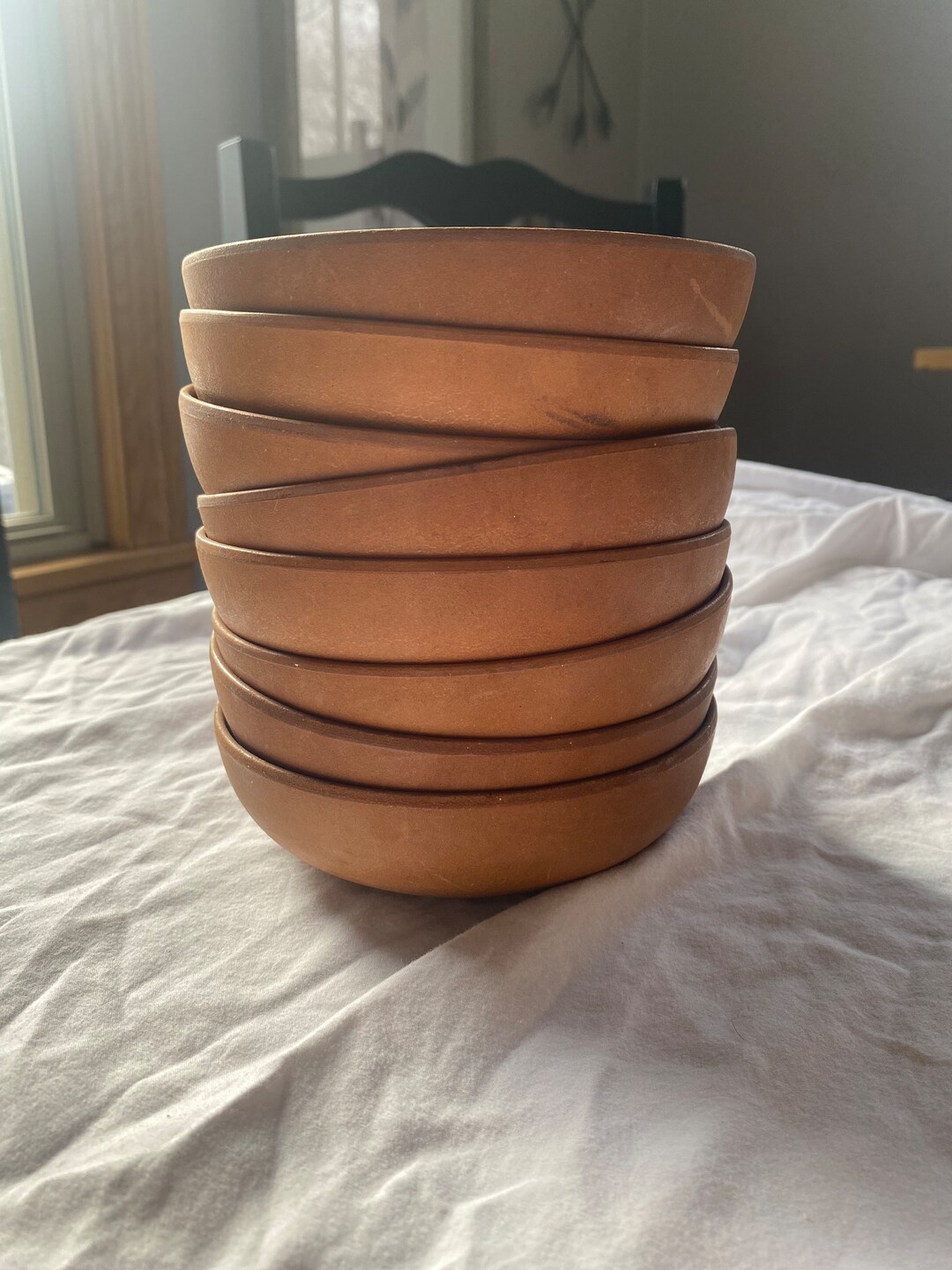 Ellingers Agatized Wood Serving Bowl and Salad Bowls Etsy