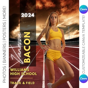 Szablon Canva dla lekkoatletyki | Tło dla plakatu sportowego dla seniorów, niestandardowy baner, Memory Mate, fotografia | Szablon bez Photoshopa