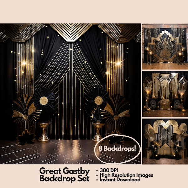 Great Gatsby Digital Backdrops, Maternity Backdrop Overlays, Photography Digital Background Overlays, Photoshop Textures Overlays