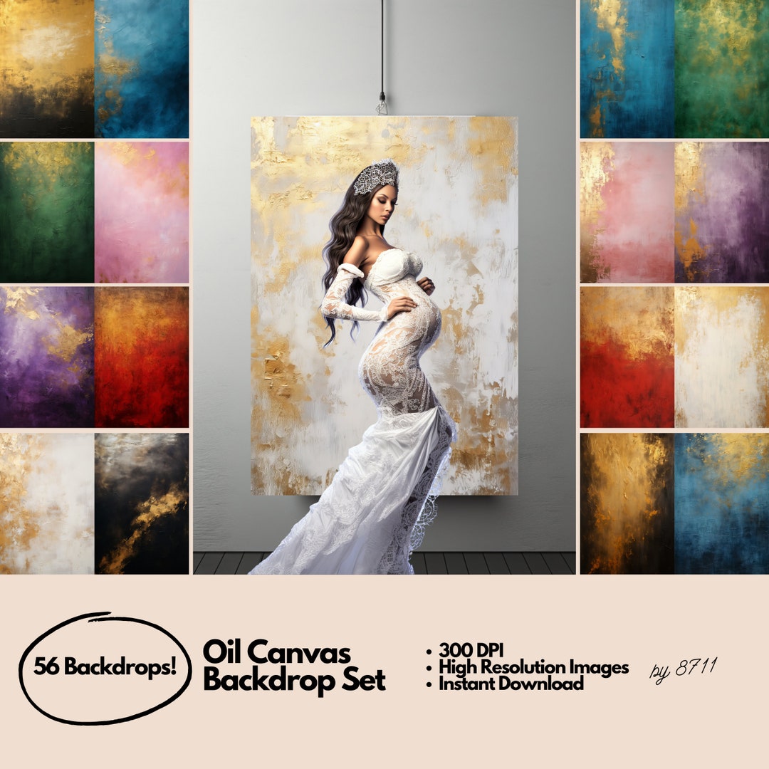 56 Fine Art Hand Painted Canvas Digital Backdrops, Photography Digital ...