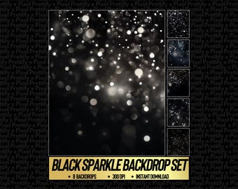 Black Sparkle Digital Backdrop, Maternity Backdrop Overlays, Studio Backdrop Overlays, Fine Art Textures, Photoshop Overlays